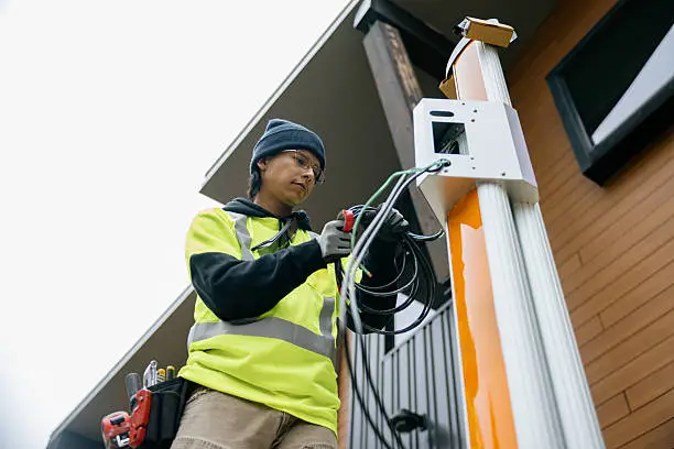 Level 2 EV charger installation in Central Valley at a home