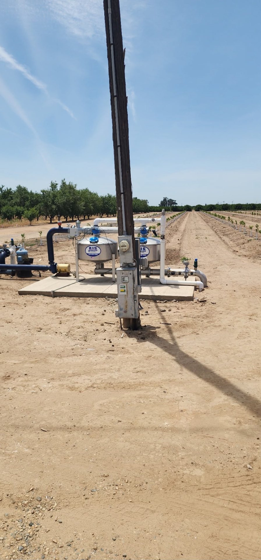 Agricultural pump station service