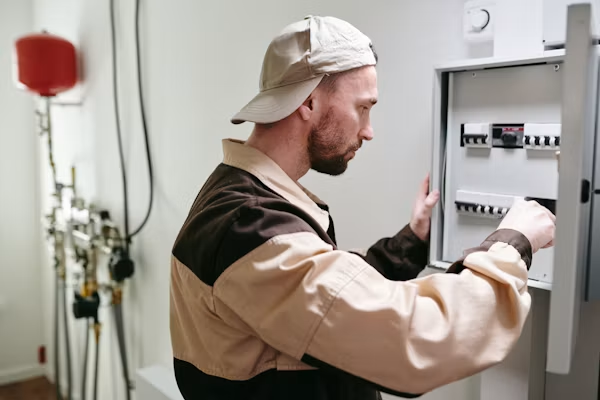 A professionally installed EV charger for a residential electrical system