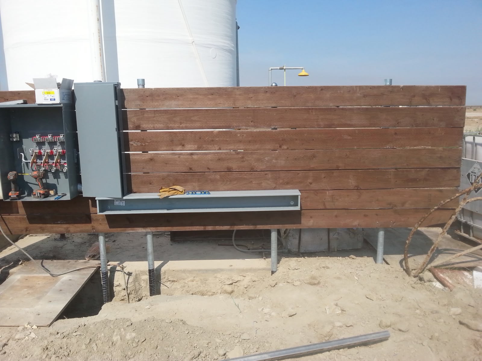 New service disconnects installed for pump station